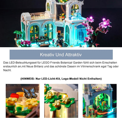 Led Licht Set für Lego Friends Botanical Garden 41757 (Kein Lego), Dekorationsbeleuchtungsset für Le