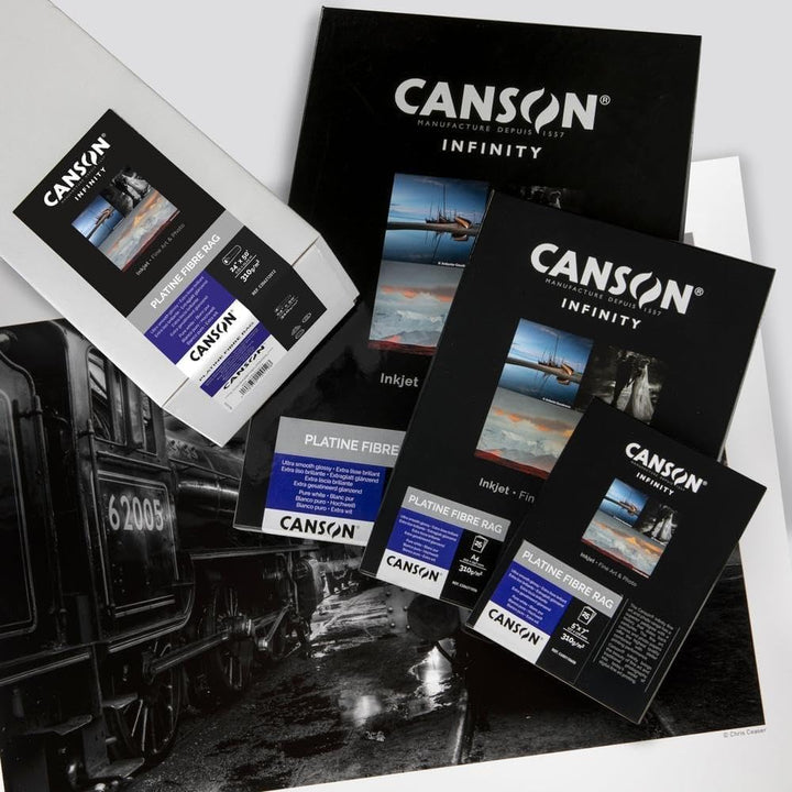 Canson 206211036 Platine Fibre Rag Box, Photopapier, A4 Weiss, A4