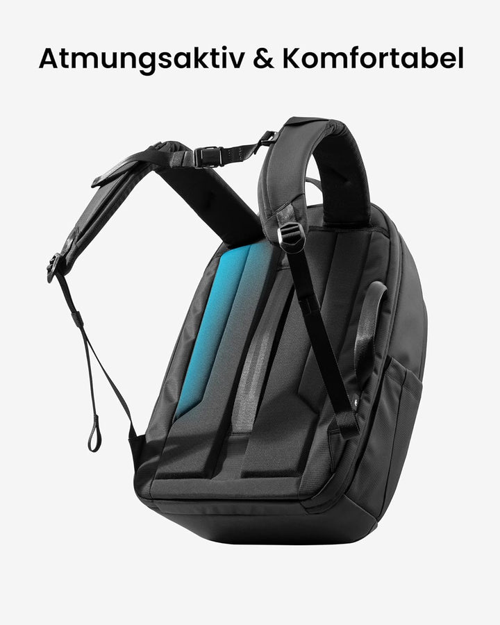 tomtoc Laptop Rucksack 32L, Business Rucksack Herren Damen mit Laptopfach für 15,6-16 Zoll Notebook,