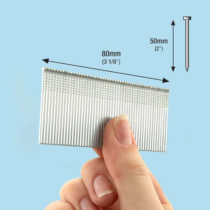 Tacwise 0298 Typ 16G / 50 mm Verzinkte Nägel, Packung mit 2500 Stück 16G/50mm Silber, 16G/50mm Silbe
