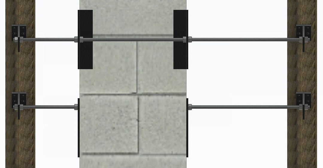 Schornsteinhalter, Kaminhalter, Sparrenhalter 6mm Stahl Grundgerüst MADE IN GERMANY