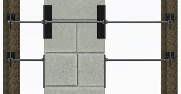 Schornsteinhalter, Kaminhalter, Sparrenhalter 6mm Stahl Grundgerüst MADE IN GERMANY