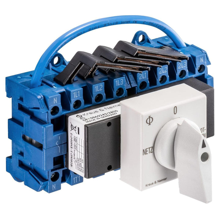 Kraus&amp;Naimer KG20A T904 VE2 +F437 Umschalter 4-polig 25A mit Stellung Netz 0 Notstrom Schnappbefesti