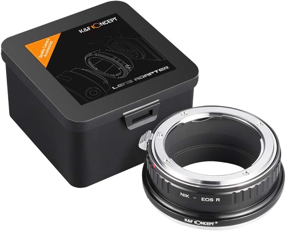 K&F Concept Objektivadapter Ring Kompatibel mit Nikon Objektiv an Canon EOS R-(NIK-EOS R) Gehäuse mo