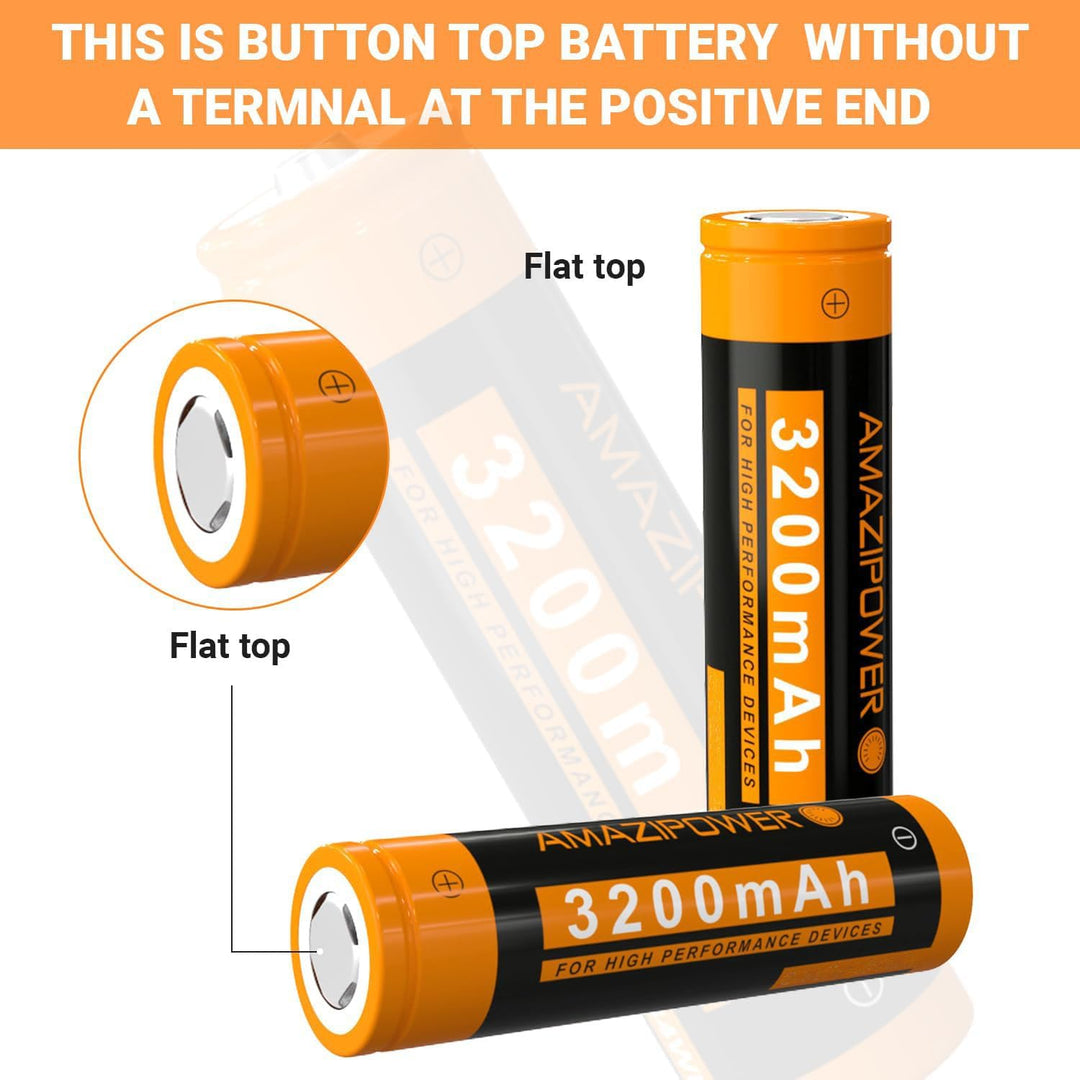 3,7 Volt Wiederaufladbarer Akku，3200mAh NiMH Batterie Hohe Kapazität Batterien für LED Stirnlampe,Fe