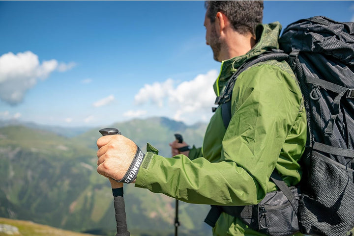 Steinwood Premium Carbon Wanderstöcke - Trekkingstöcke - extra leicht, verstellbar mit Teleskop und