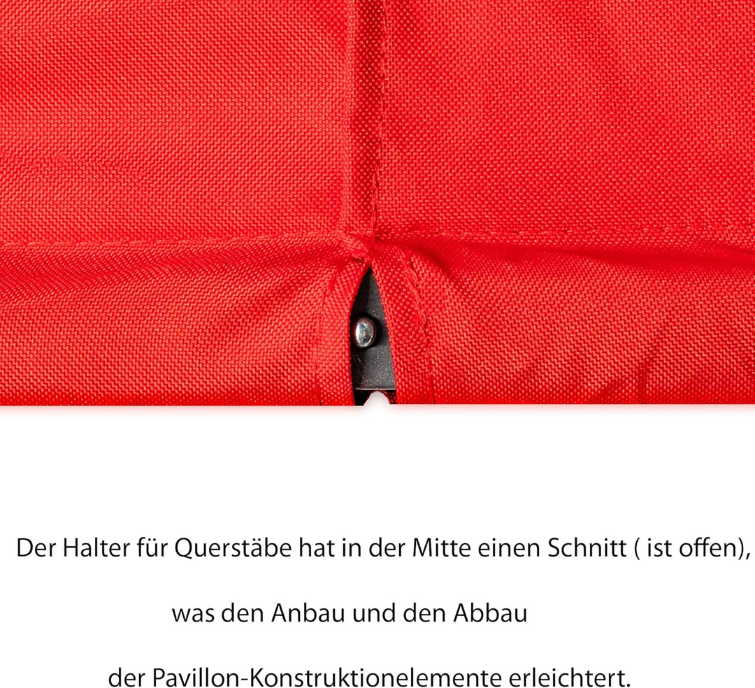 SILUK freigarten.de Ersatzdach für Pavillon 3x3 Meter Wasserdicht Terrassenüberdachung mit Schiebeda