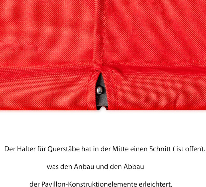 SILUK freigarten.de Ersatzdach für Pavillon 3x3 Meter Wasserdicht Terrassenüberdachung mit Schiebeda