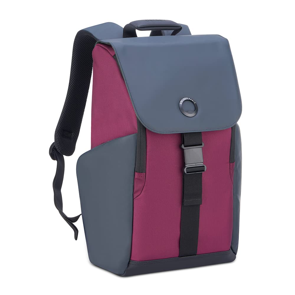 DELSEY PARIS - Securflap - weicher Rucksack - 45 x 31 x 14 cm - 21 Liter - S - Burgund, Burgund
