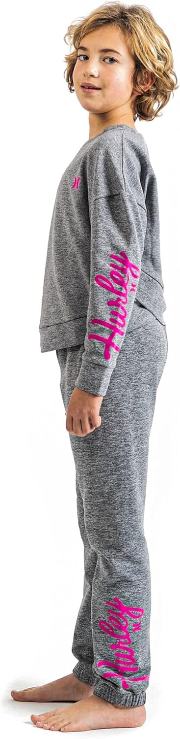 Hurley Mädchen Hrlg Beach Active Fleece Jogg Lässige Hose 12 Jahre Schwarz, 12 Jahre Schwarz