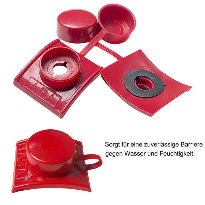 Befestigungsmaterial für Wellplatten 100 Stück - Abstandshalter und Schrauben zur Montage von Trapez