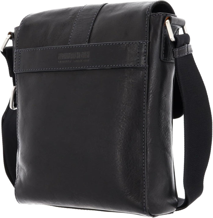 Leonhard Heyden Bergamo S Umhängetasche Leder 20 cm Schwarz, Schwarz