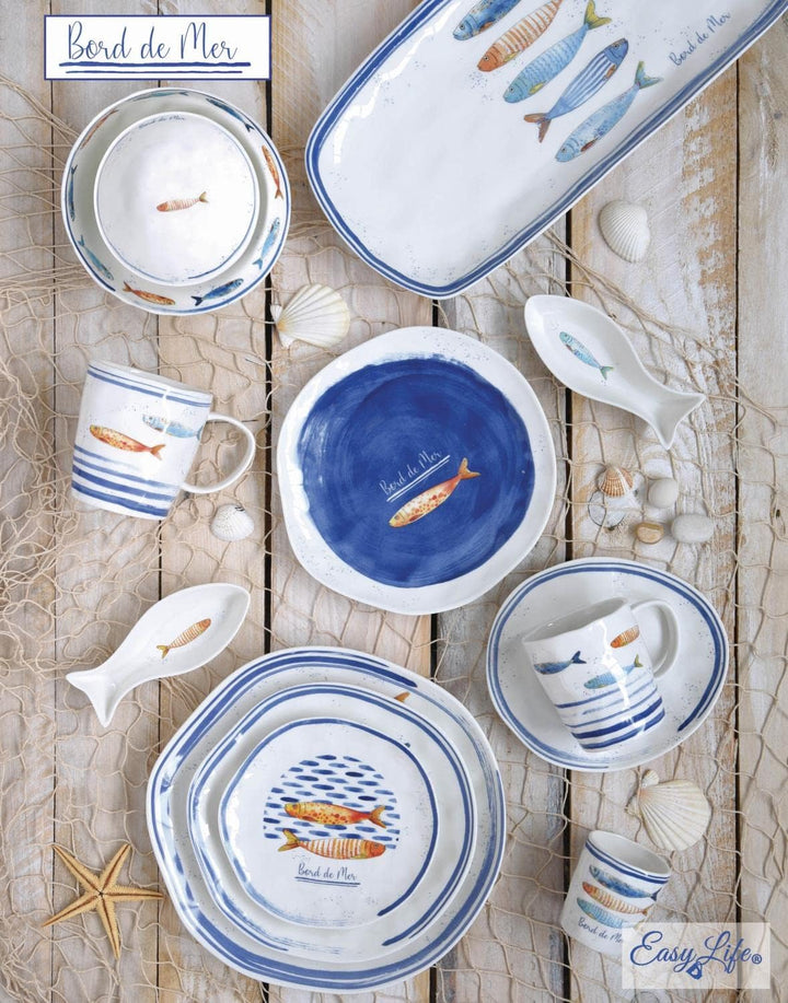 CREAFLOR HOME 6er Set Frühstücksteller, Kuchenteller Maritim Bord DE MER D. 21cm Easy Life