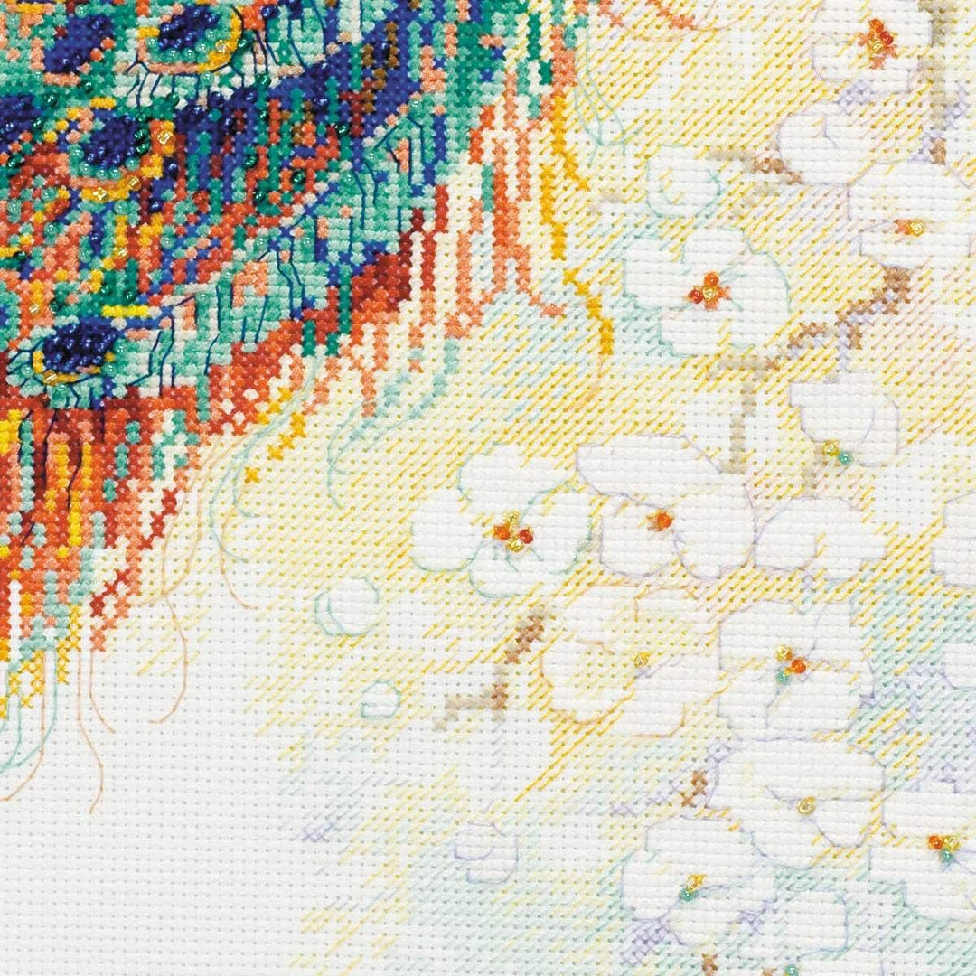 Riolis Kreuzstichset Persischer Garten, Weiss