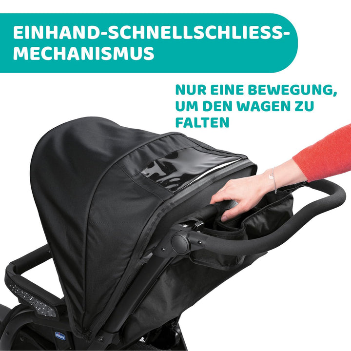 Chicco Activ3 Kinderwagen mit 3 Rädern, leicht zu fahren in jedem Gelände, breiter Sitz, verstellbar