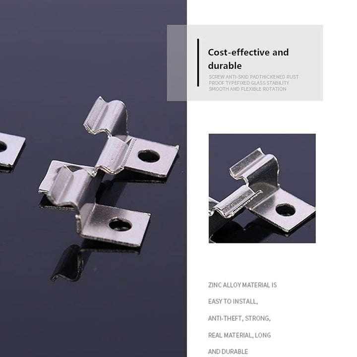 100 Stück Edelstahl Clips Terrassenclips Schrauben Befestigungs Clips WPC Dielen Befestigungsclips 8