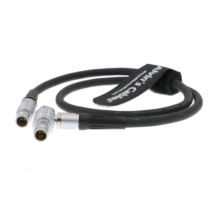 Alvin's Cables 2 Pin Stecker Rechtwinklig zu 2 Pin Stromkabel für Teradek Bond über Alexa Camera 45C