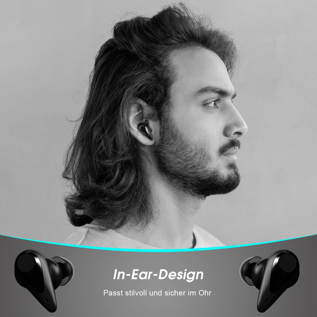 August Bluetooth Kopfhörer In Ear EP810 - Bluetooth 5.0 Kabellose Earbuds mit Mikrofon Berührungsste