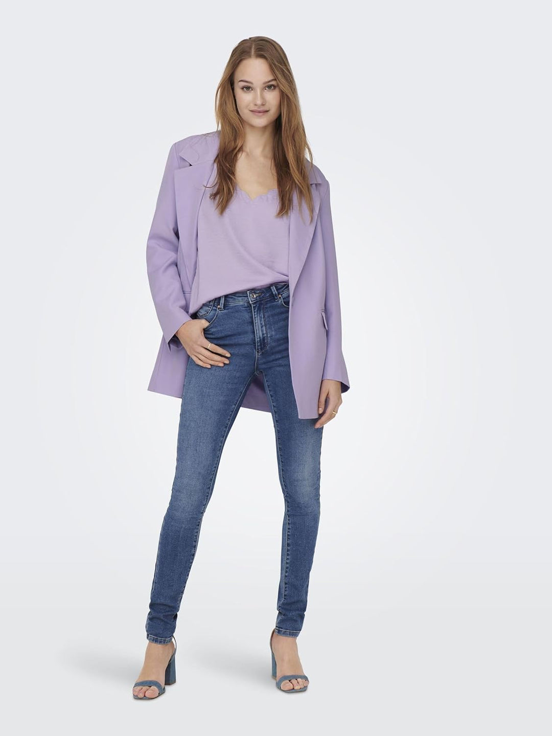 ONLY Female Top ONLDEBBIE Top Pastel Lilac 36, Pastel Lilac 36