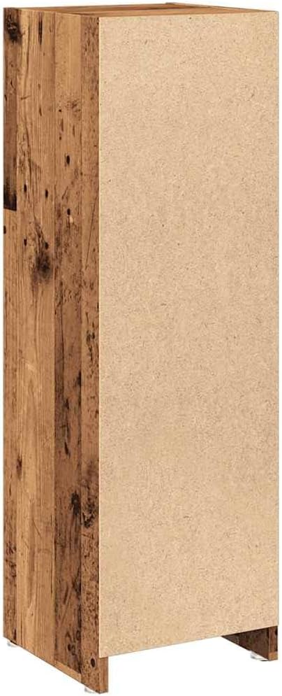 vidaXL Badschrank Altholz-Optik 30x30x95 cm Holzwerkstoff, Badezimmermöbel, Badschrank, Toilettensch