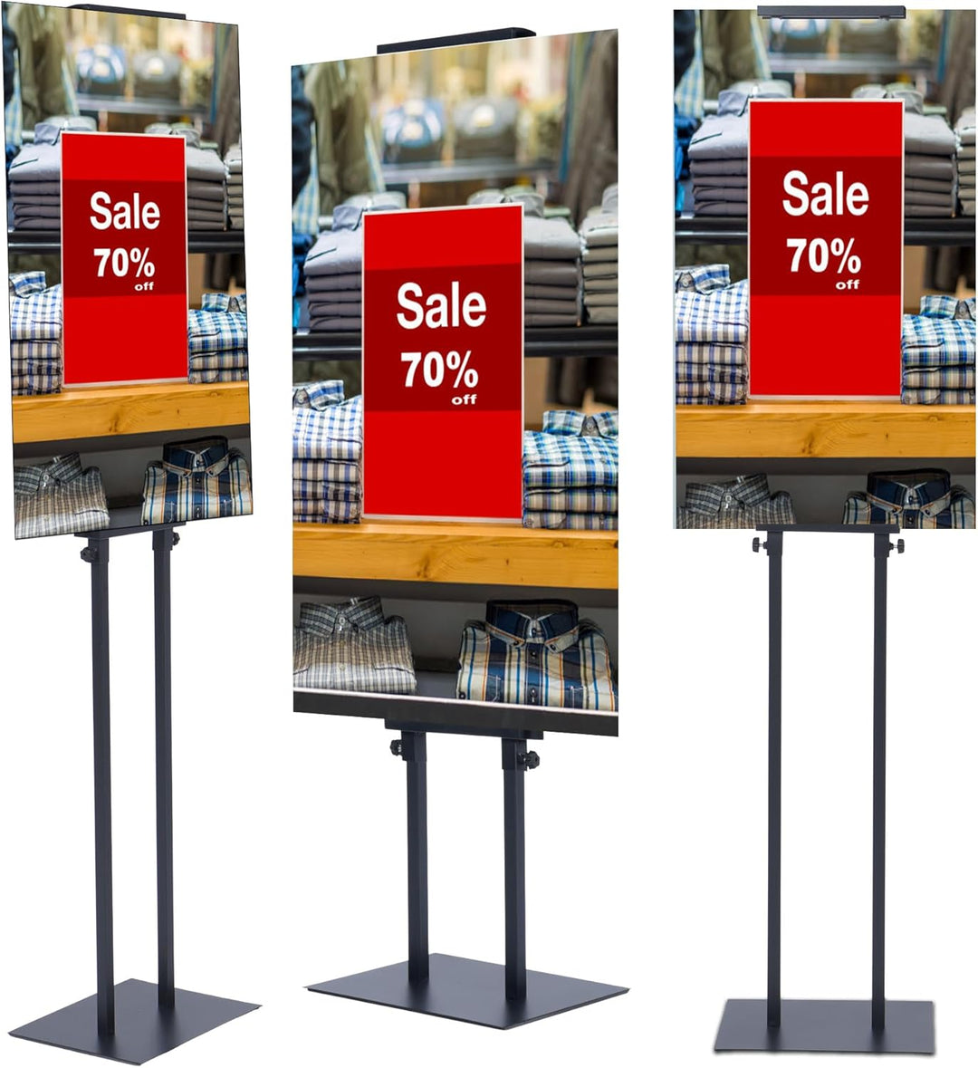 uyoyous Präsentationsständer 2-in-1 doppelseitige Displayständer Vertikaler Plakatständer Werbeständ