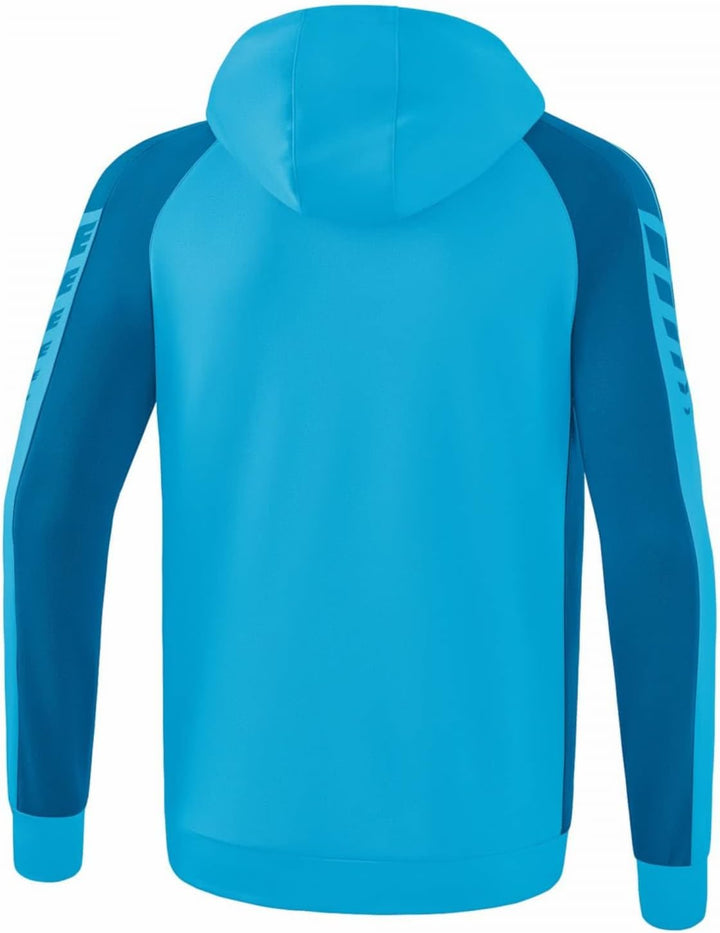 Erima Unisex Kinder Six Wings Trainingsjacke mit Kapuze 116 Curacao/Mykonos, 116 Curacao/Mykonos