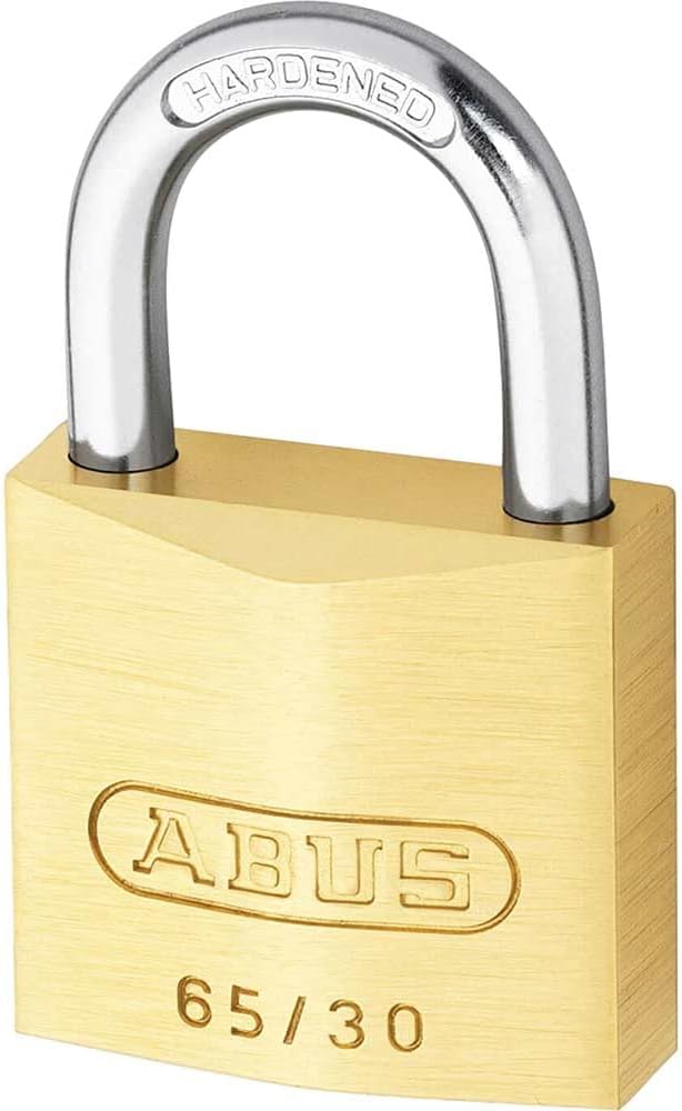 ABUS - 65/30 30mm Messing Vorhängeschloss Carded - ABU6530C 30 mm Carded Mehrfarbig, 30 mm Carded Me