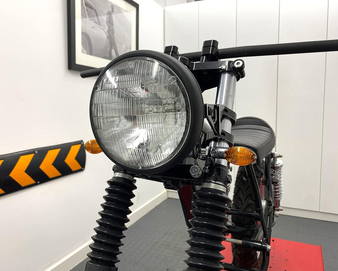 Blinker Motorrad 21W Carbon Optik - Oval - Paar