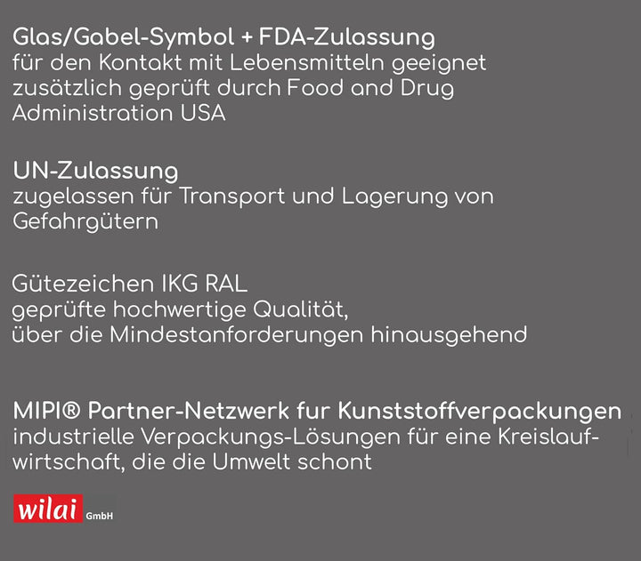 plasteo® 2 Stück: 60 L Weithalsfass mit Spannverschluss | 100% Lebensmittelecht | Universalfass | Fu