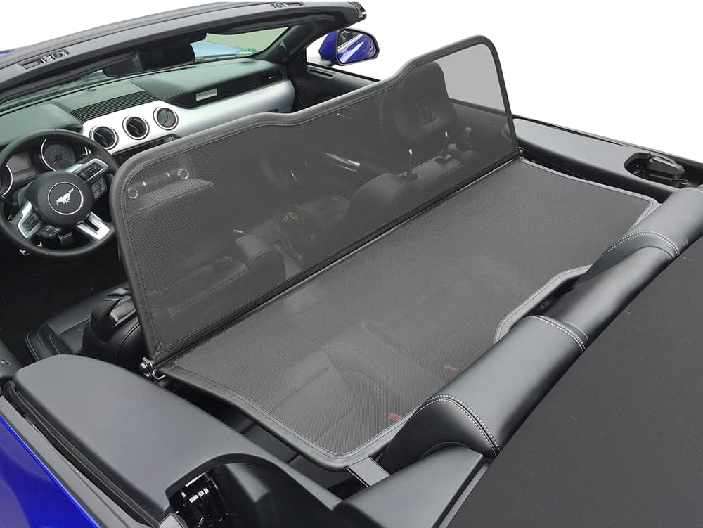Aperta Windschott passend für Ford Mustang MK6 100% Passgenau OEM Qualität Schwarz Windstop Windabwe