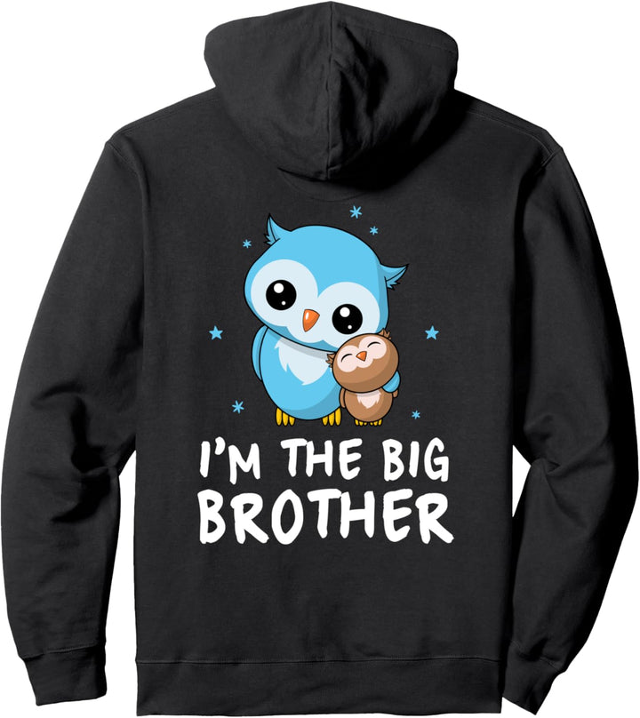 Ich bin der grosse Bruder - Süsse Eule Sohn Eulen Geschwister Pullover Hoodie