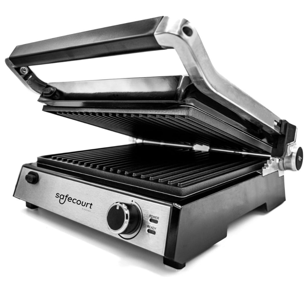 Safecourt Kitchen Sandwichgerät - Grillgerät - Wechselplatten ContactGrill - 3-in-1-180°C Grill