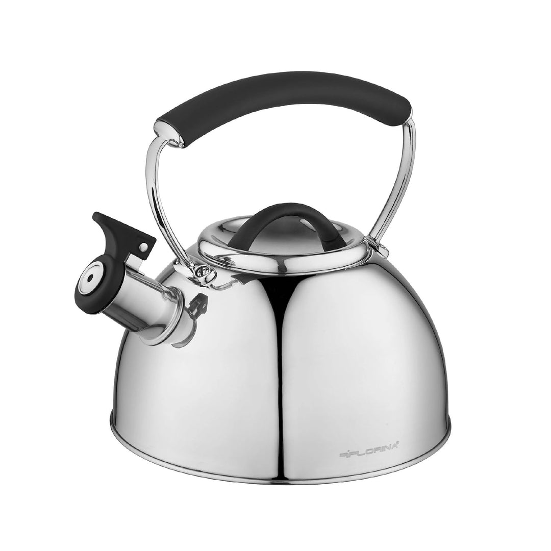 Florina Induction Kettle, Whistling Kettle, All Hob Types, 2.3 L, Stainless Steel Tea Kettle, Cool T