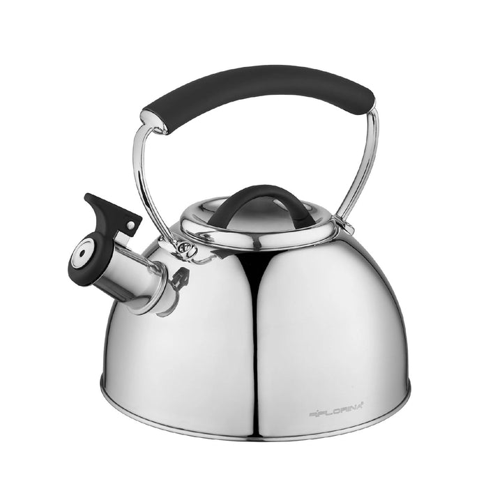 Florina Induction Kettle, Whistling Kettle, All Hob Types, 2.3 L, Stainless Steel Tea Kettle, Cool T