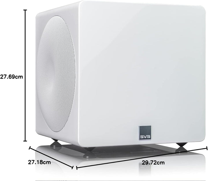 SVS 3000 Mikroversiegelter Subwoofer mit voll aktiven Dual-Treibern (20,3 cm (8 Zoll), Piano Gloss W