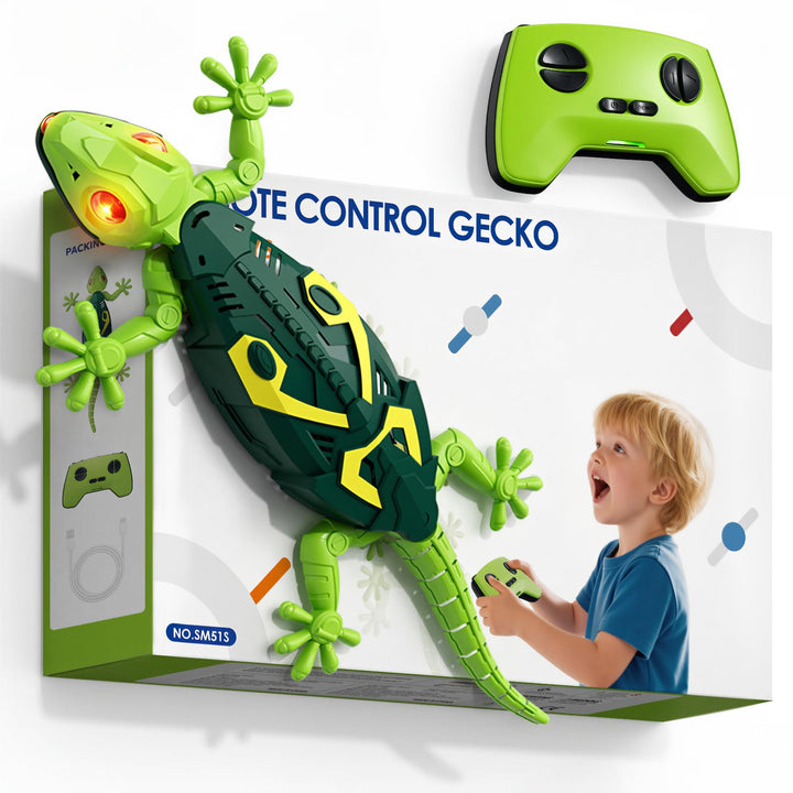 Wall Crawler Gecko, Remote Controlled Crawling Chameleon, Fernbedienung Wand Gecko mit Leuchtenden A
