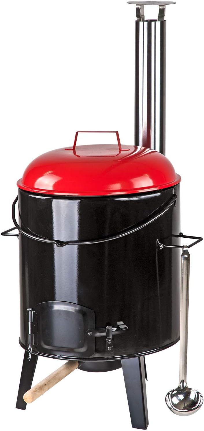 DEMA Eintopfofen Gulaschkanone Gulaschkessel Suppenkessel Kessel Ofen Grill 14 Liter