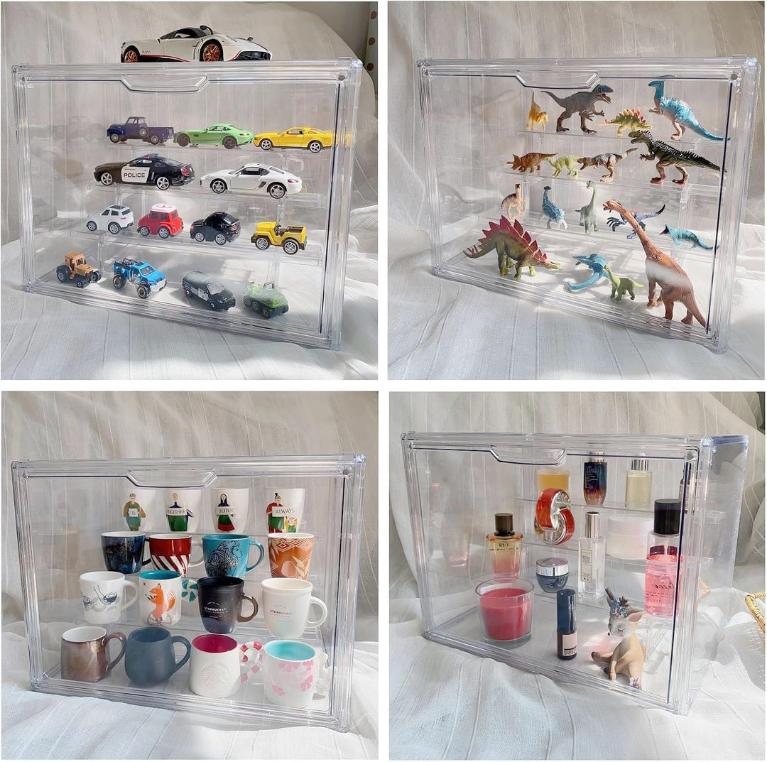 Siyecioa Schaukasten Vitrine, Acryl Vitrine, Glasvitrine, Plexiglas Vitrine Klein mit Tür Für Action