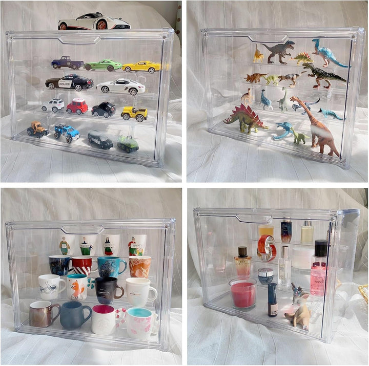 Siyecioa Schaukasten Vitrine, Acryl Vitrine, Glasvitrine, Plexiglas Vitrine Klein mit Tür Für Action