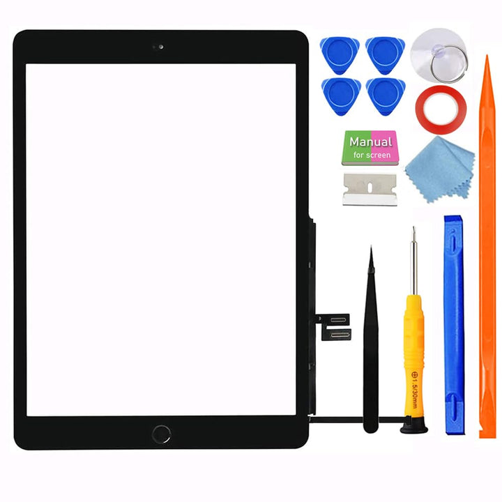 JPUNG Digitizer for iPad 7/iPad 8 Display Touchscreen Ersatz Bildschirm, 10.2 Inch 2019/2020, for 7.