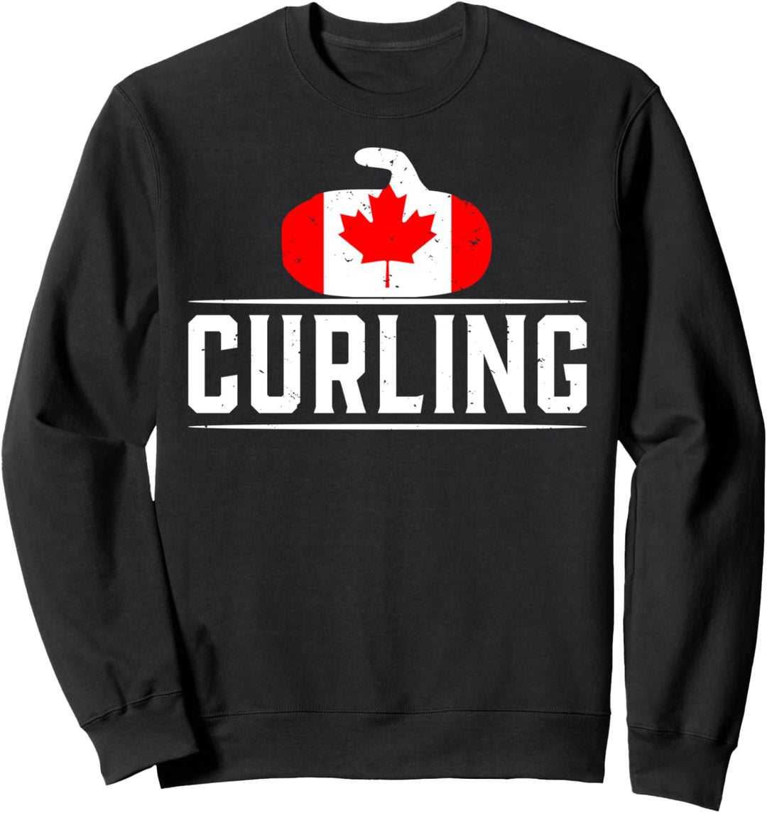 Curling Canada Canadian Fan Coach Team Player Fan Geschenk Sweatshirt