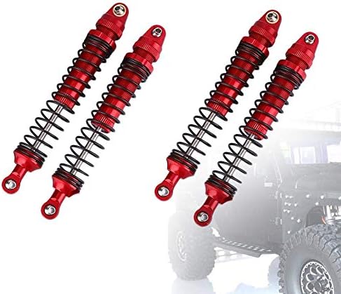 4 stücke RC Stossdämpfer, Aluminium Stossdämpfer Montiert Federn Dämpfer RC Dämpfer Upgrade Teile fü