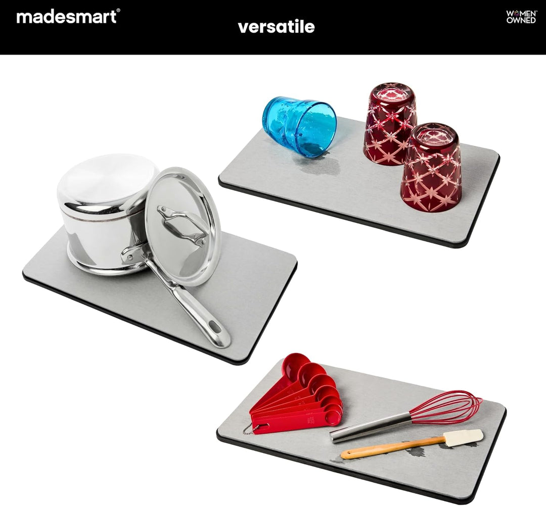 madesmart Geschirrmatte-Granit, Trockensteinsammlung, beschleunigt Feuchtigkeitsverdunstung, natürli