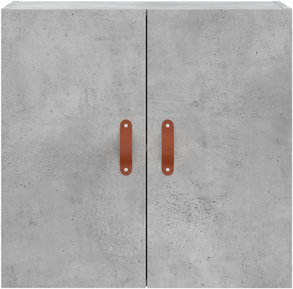 prissent Wandschrank Betongrau 60x31x60 cm Holzwerkstoff Schrank Wandmontage Wohnzimmer Schlafzimmer