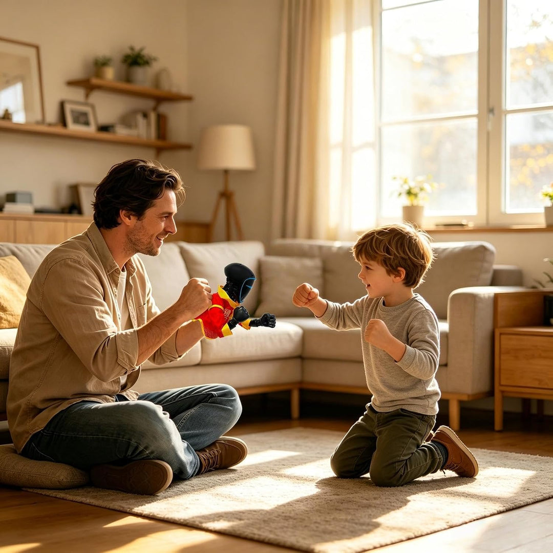 Interactive Boxing Hand Puppet Interactive Kids Punching Doll Toy – ABS 26,2 x 14,5 x 10,5 cm 250 g