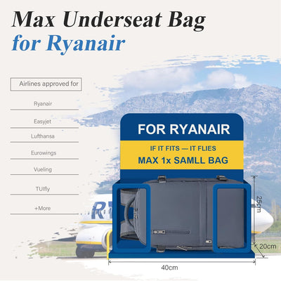 VMIKIV für Ryanair Handgepäck 40x20x25 Rucksack Handgepäck Flugzeug,Reiserucksack Klein Handgepäck T