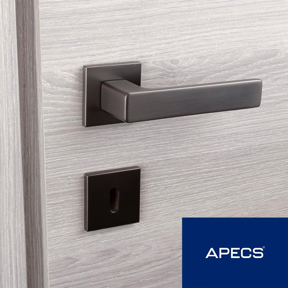 APECS Türgriffe innentüren Modern Türklinke für Haustür und Innentür mit quadratisch Rosetten Türgri