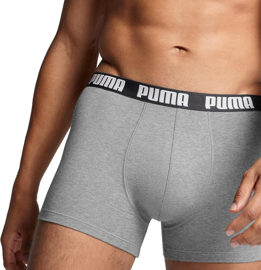 PUMA Herren Boxershorts (3er Pack) M Grey Combo, M Grey Combo