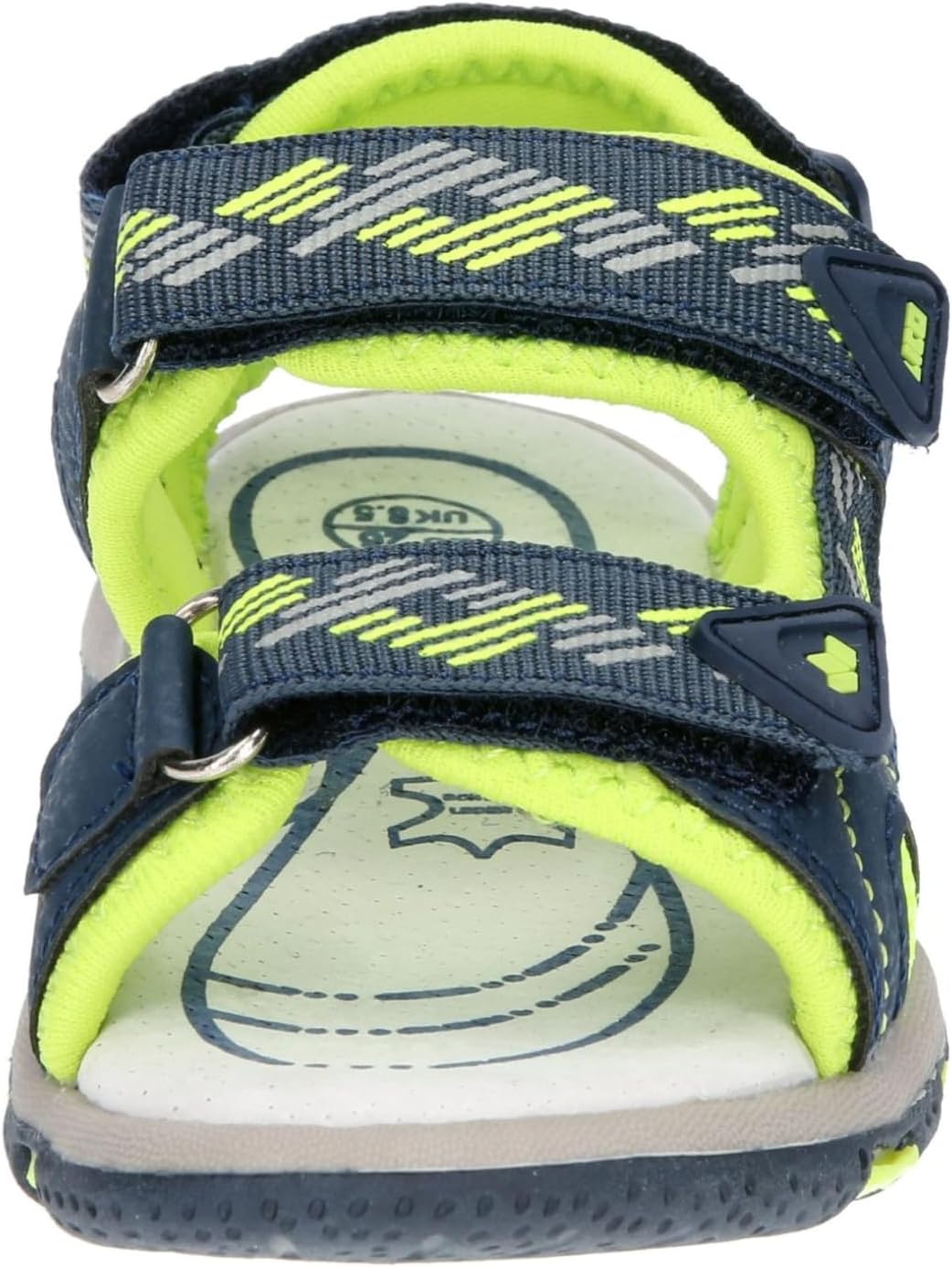 Lico Unisex Kinder Luca V Sandalen 25 EU Marine Grau Lemon, 25 EU Marine Grau Lemon