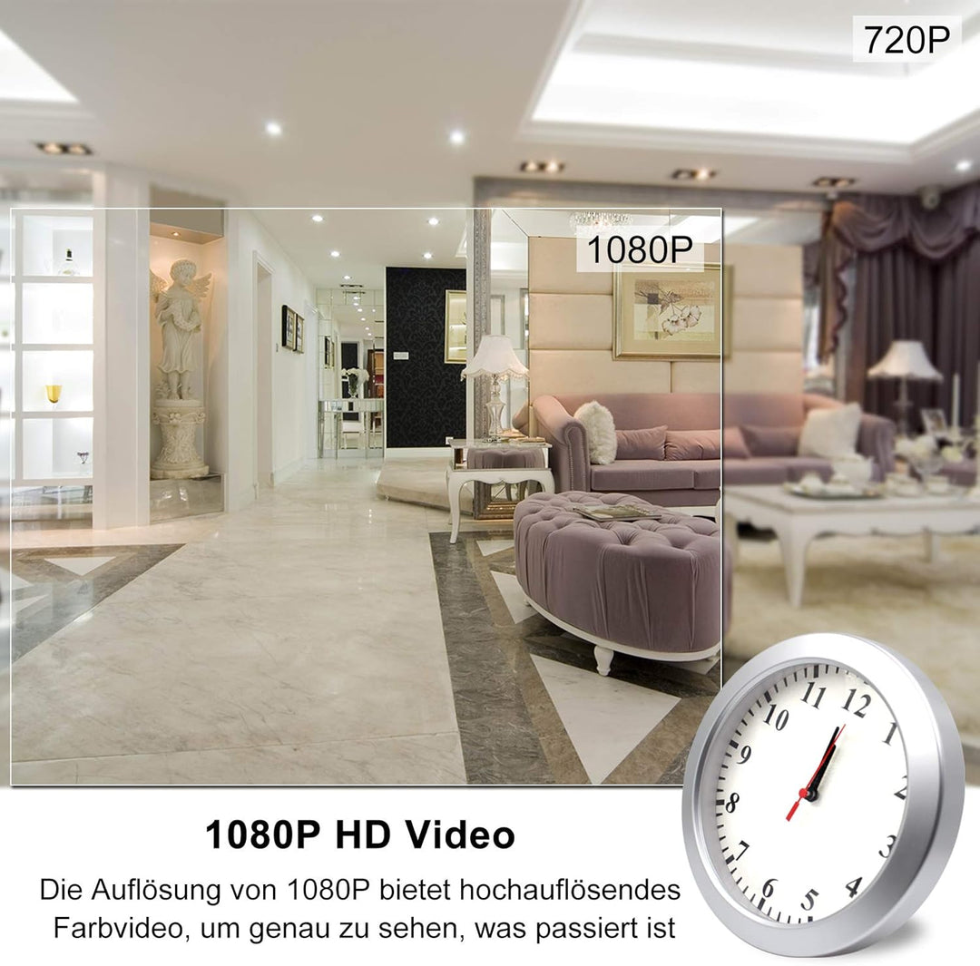 Überwachungskamera, KAMREA HD1080P Versteckte Kamera Mini Kamera Videorecorder Nanny Cam mit Bewegun